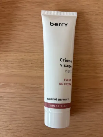 Berry – Crème Visage Nuit Fleur de Coton