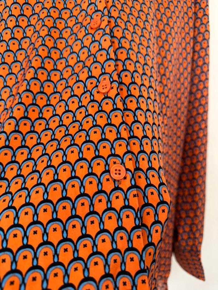 Blouse chemisier fluide orange Vera & Lucy Taille M - photo numéro 12