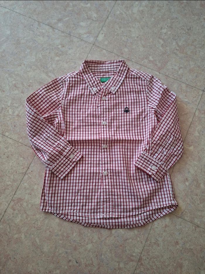 chemise à carreaux rouge garçon 2 ans 90 cm