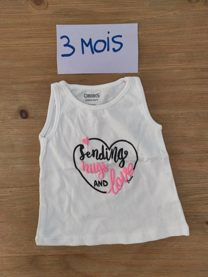 Débardeur bébé fille 3 mois