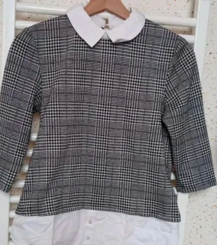 Tunique chemise noir blanche Only Taille XS - photo numéro 2