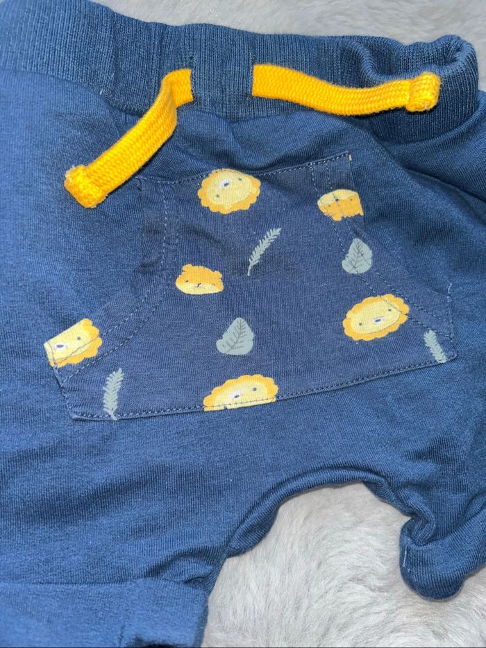 Short bleu motif lion - 18 mois - Boîte à malices - photo numéro 2