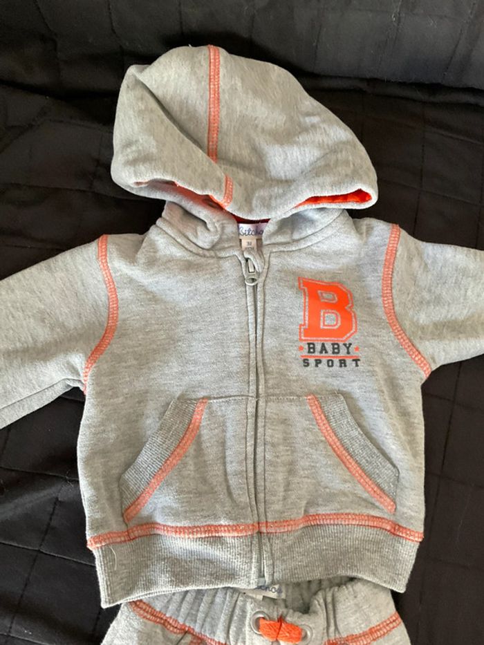 Ensemble jogging veste et pantalon 3 mois - photo numéro 2