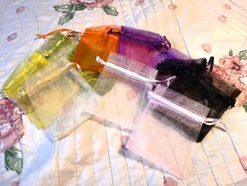 Pochons en organza