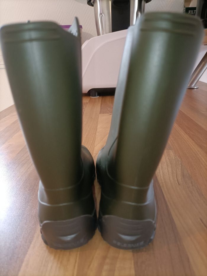Bottes de pluie 25-26 kaki solognac (Decathlon) - photo numéro 4