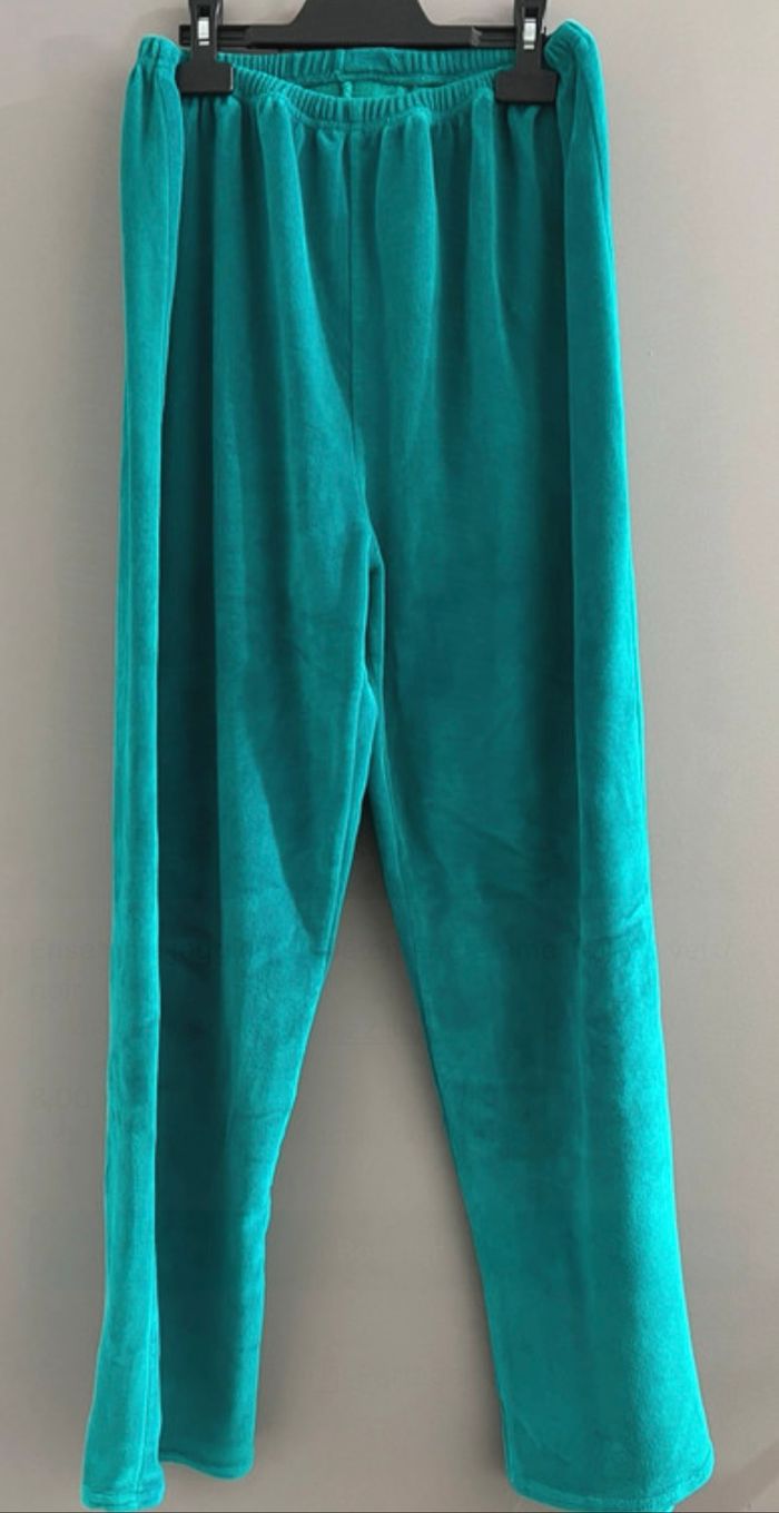 Ensemble jogging survêtement tenue intérieur femme Taille L vert/noir - photo numéro 6