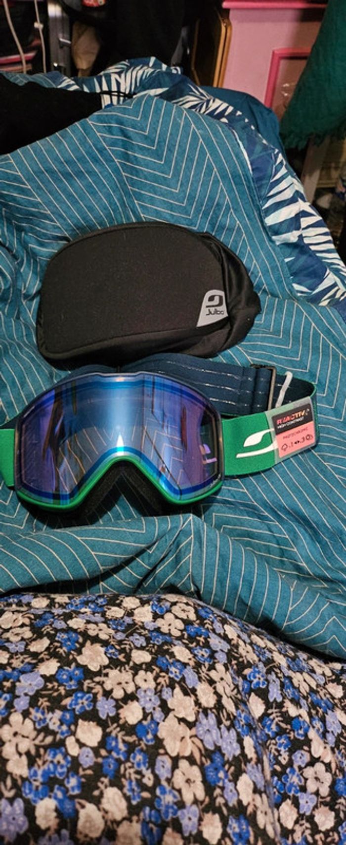 Lunettes Julbo Cyrius reactiv 1-3 bleu vert - photo numéro 2