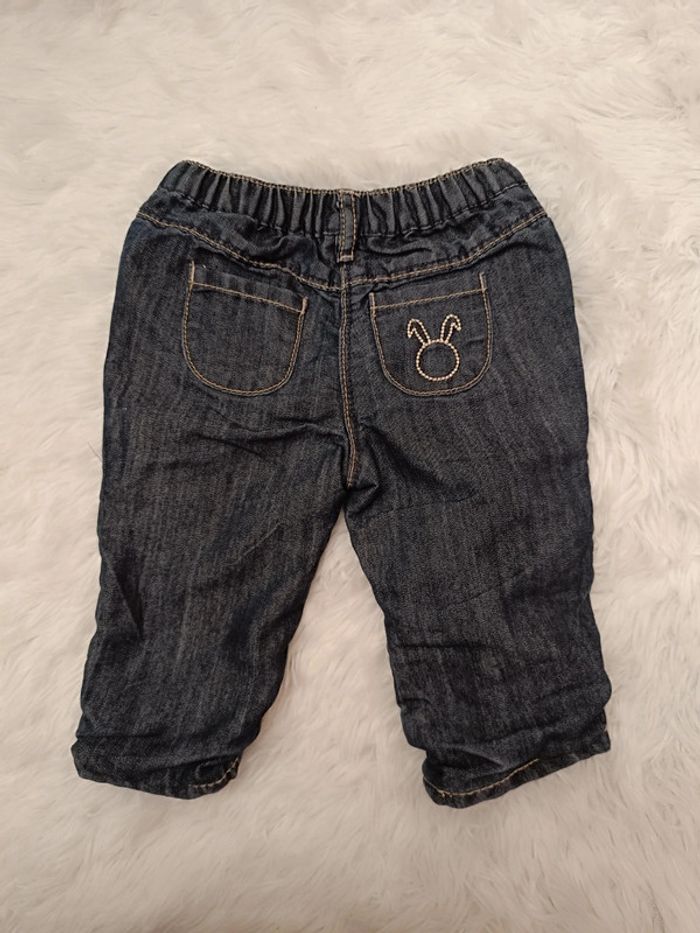 Jean doublée taille réglable à l'intérieur T. 6 mois Obaibi - photo numéro 6