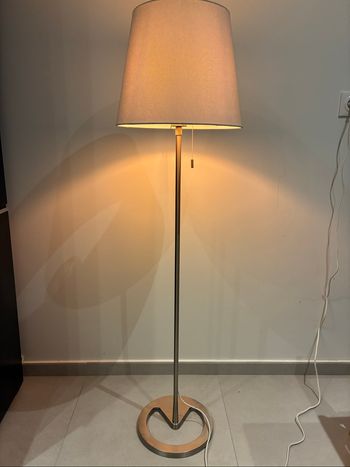 Lampadaire NYFORS nickelé blanc IKEA