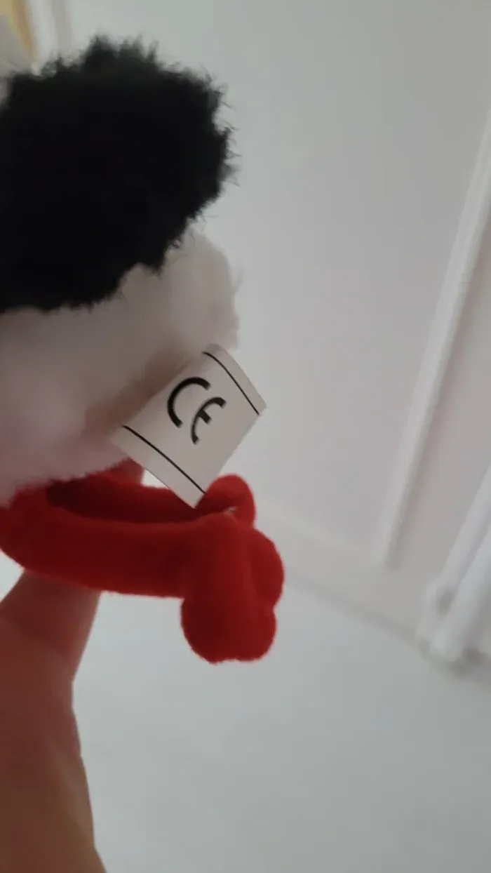 Mini peluche cigogne alsacienne – 15 cm - photo numéro 5
