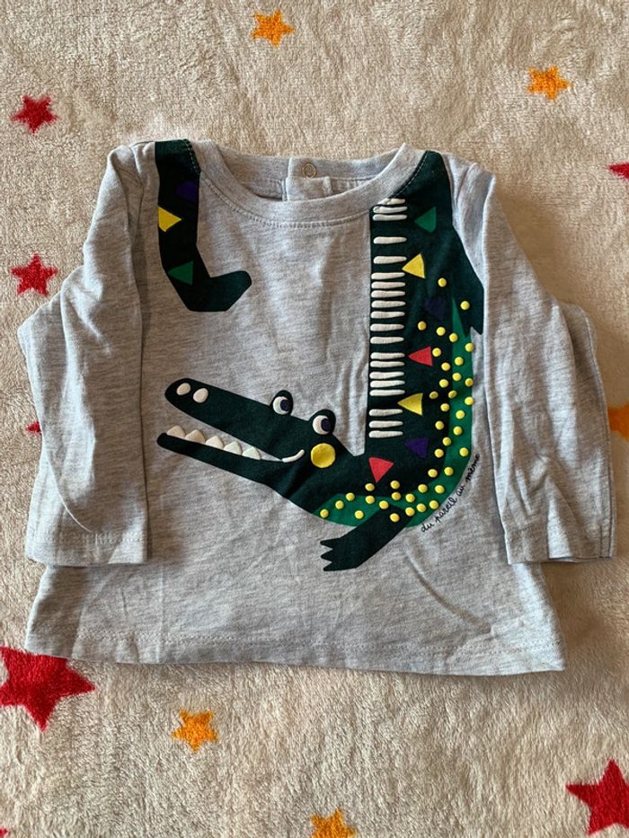 Ensemble Jogging et Tee-Shirt Assortis Chaud Du Pareil Au Même Vert & Gris 6-9 Mois - photo numéro 6