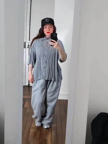 Chemisier vintage taille S oversize