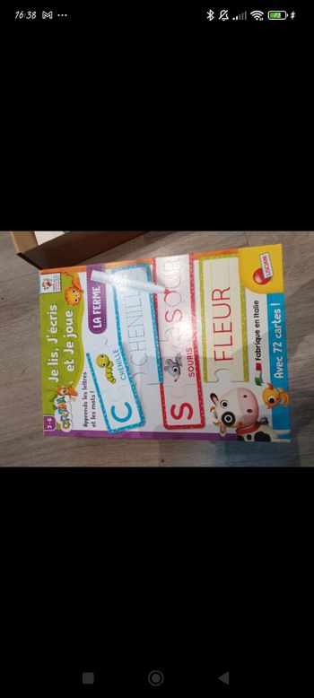 Jeu je lis, j'écris et je joue