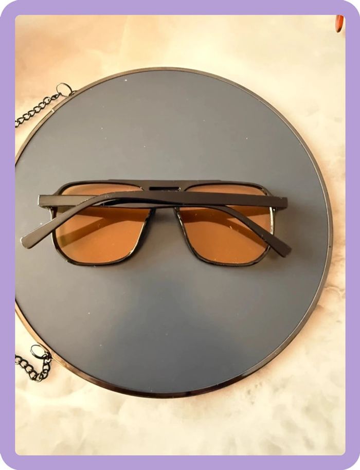 Lunette de soleil noire/jaune - photo numéro 2