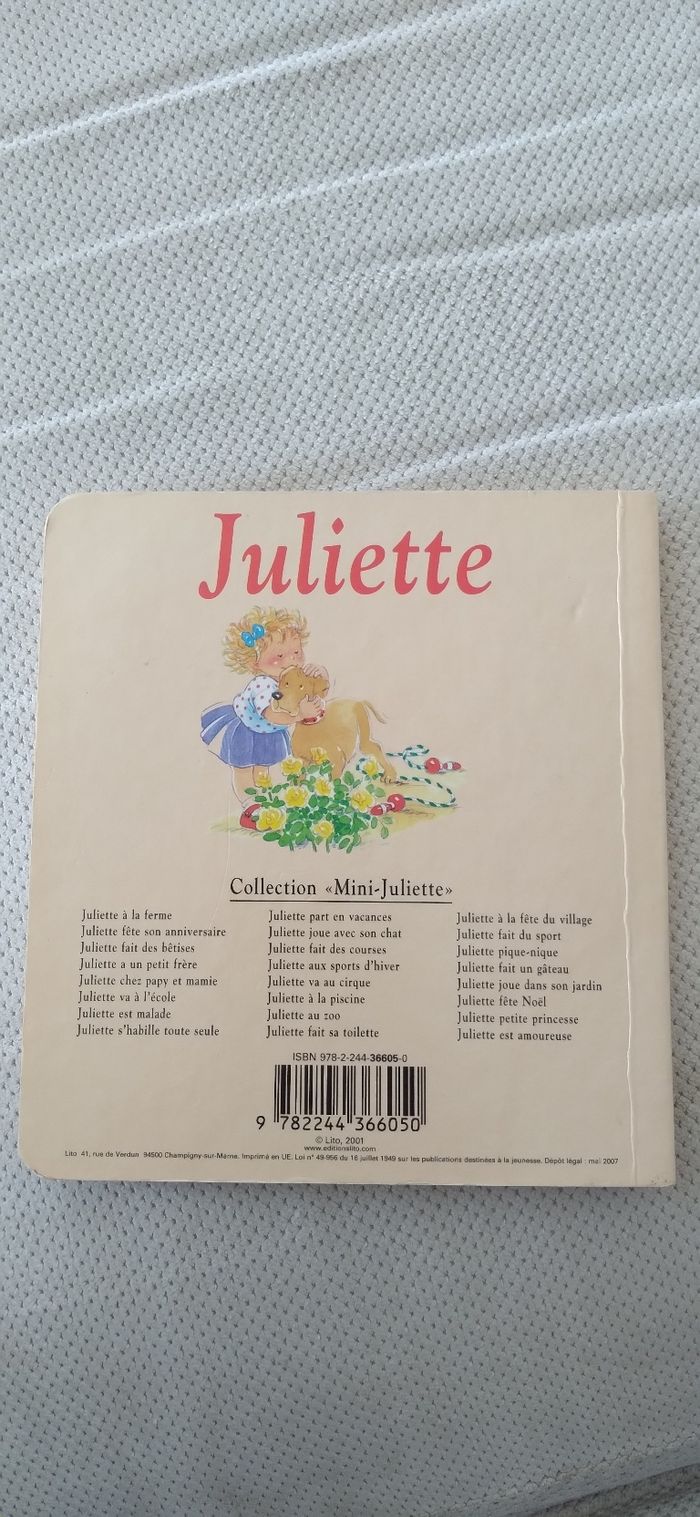 Livre Juliette chez papy et mamie - photo numéro 2