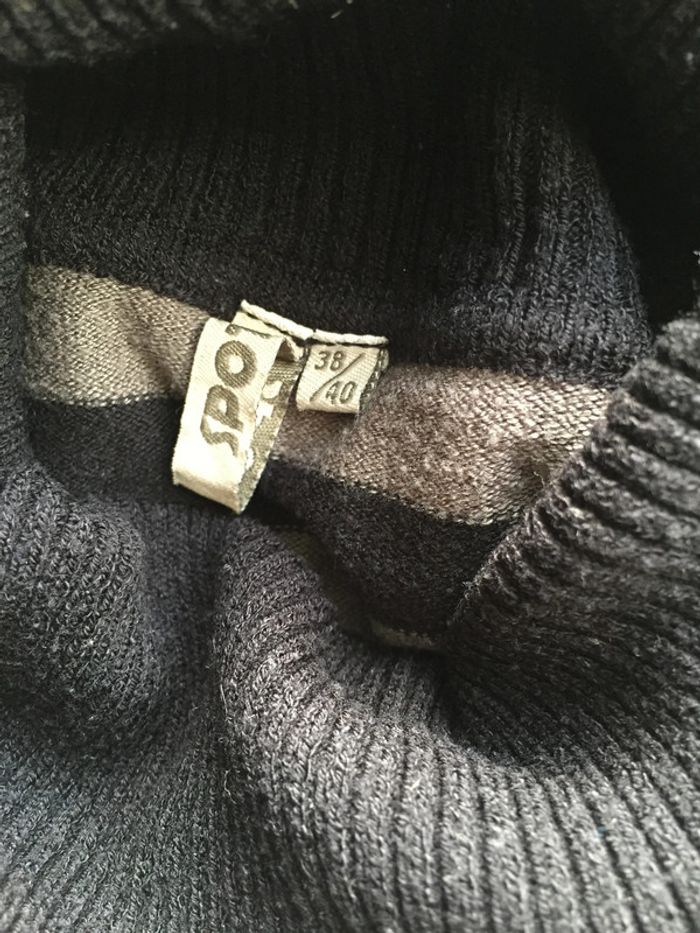 Pull col roulé Spot (neuf, gris), M / 38 / 10 - photo numéro 2