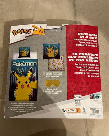 Coffret parure de lit Pokémon