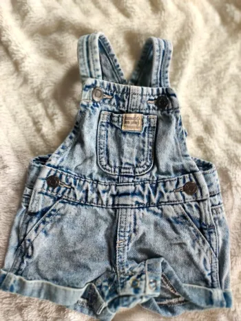 Combishort jeans 3 mois JBC