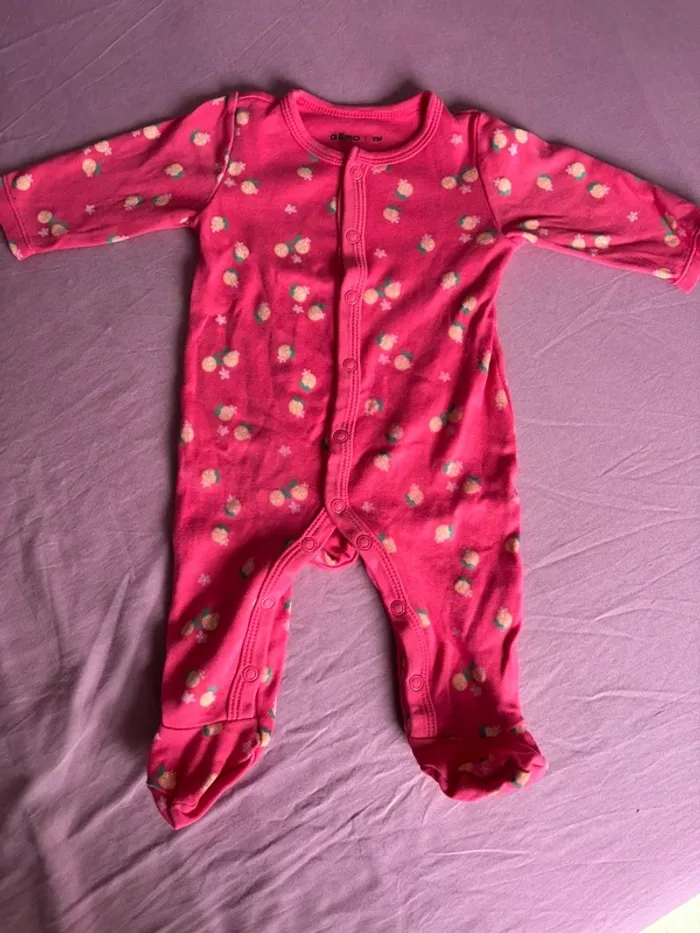 Lot pyjamas coton bébé fille - photo numéro 2