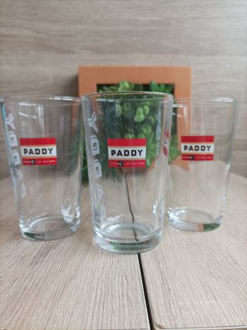 Lot 3 verres Paddy 