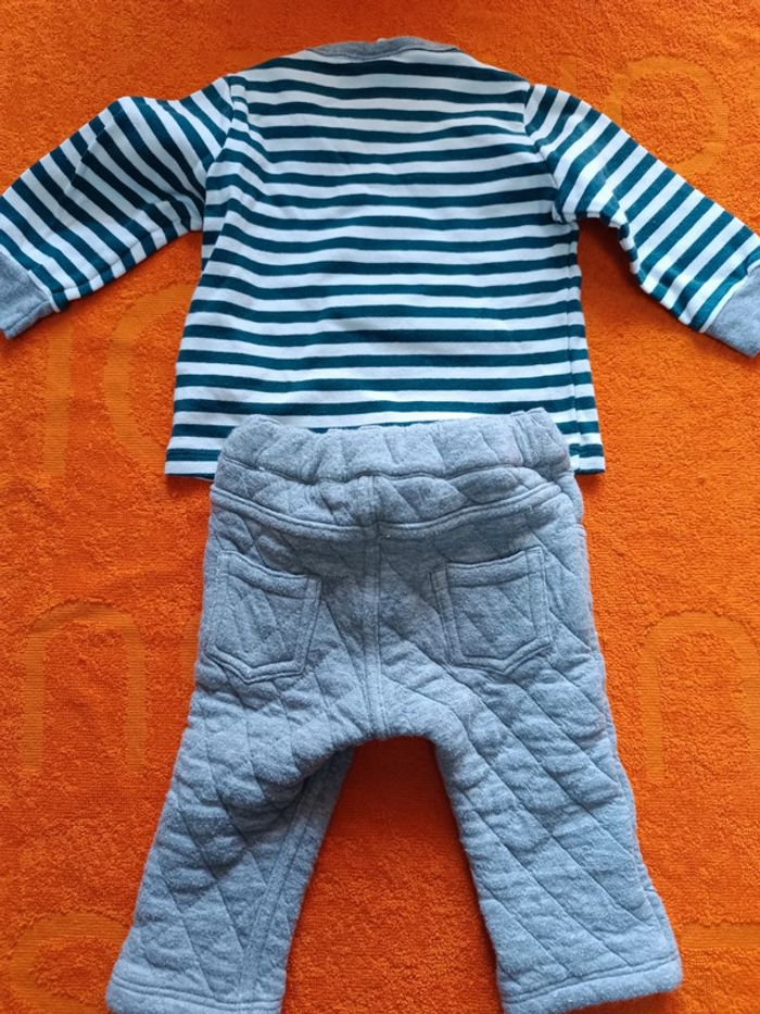 Ensemble pantalon et tee-shirt mixte Petit Bateau 6 mois 67 cm - photo numéro 8