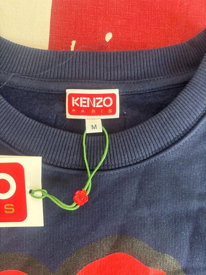 Sweat Kenzo taille M bleu « fleur » - photo numéro 3