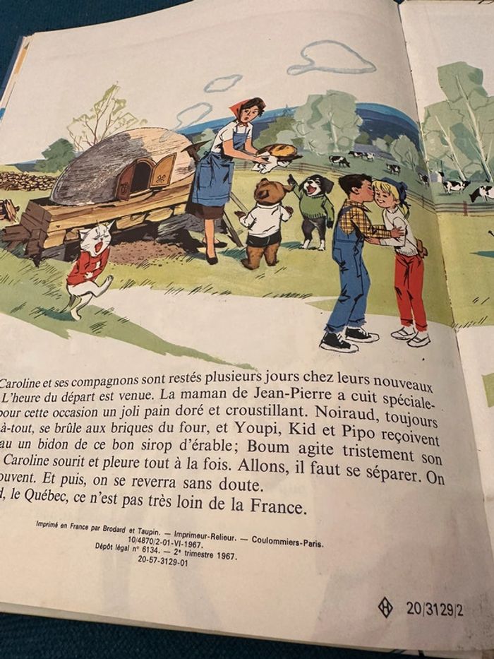 Livre rare ancien Caroline au Canada Pierre Probst Grands albums Hachette bleu - photo numéro 8