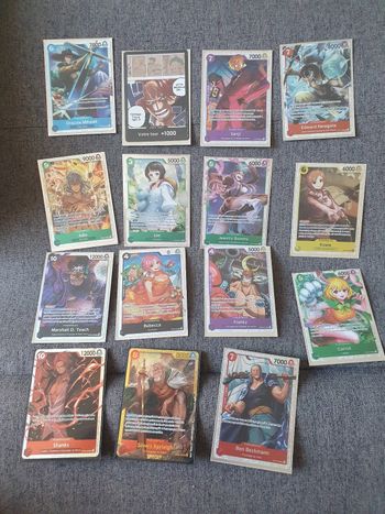 Lot cartes one piece SR français + 1 don