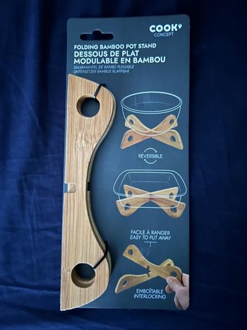 Dessous de plat modulable en bambou