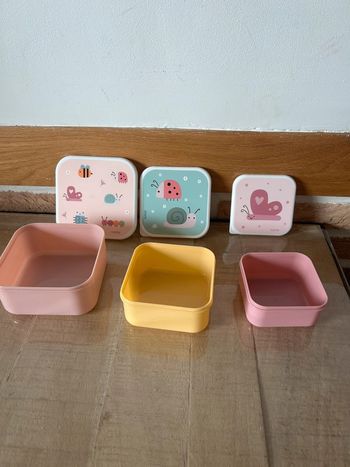 Ensemble 3 boîtes à déjeuner – Neuf