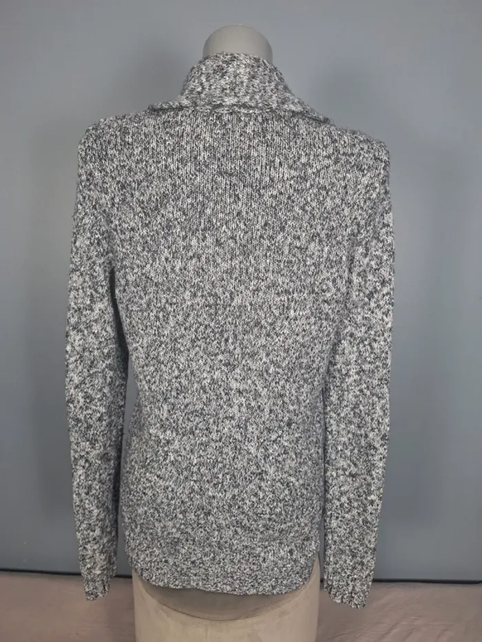 Cardigan gris chiné Tommy Hilfiger femme M (642) - photo numéro 5