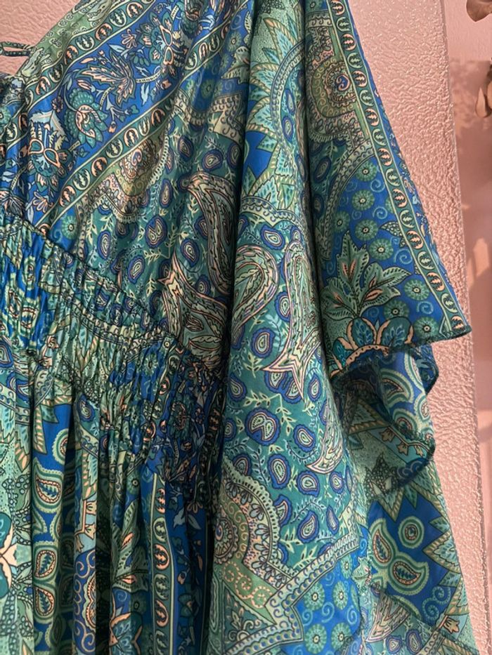 Robe bohème verte/bleu - photo numéro 4
