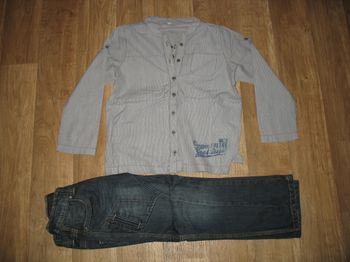  ENSEMBLE 2 PIÈCES GARÇON : CHEMISE ML + JEAN "CAPTAIN TORTUE" - 6 ANS - n°06