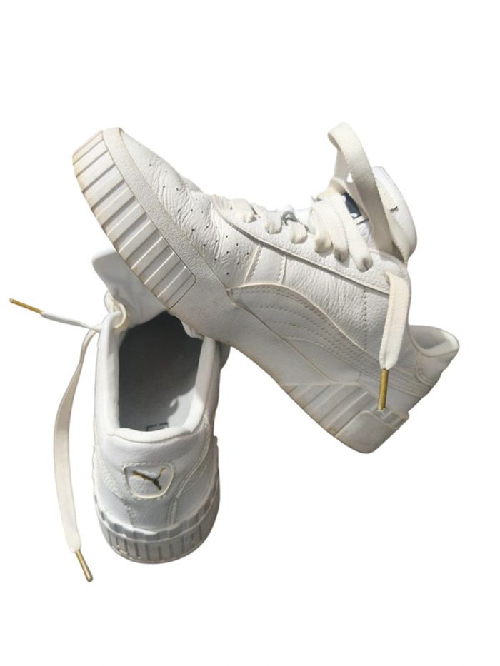Puma Cali en cuir blanc - Taille 38 - Bon état - photo numéro 3