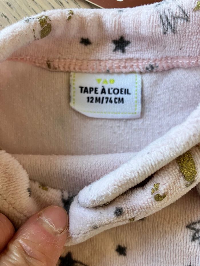 Lot de 4 pyjamas / grenouillère 12 mois - photo numéro 4