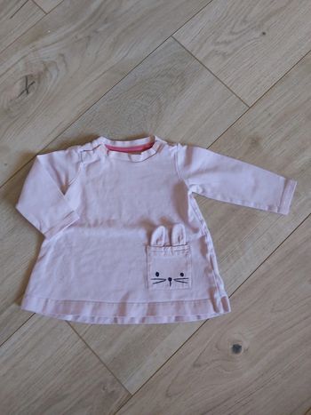 Tee-shirt manches longues fille H&M 3 mois en très bon état (78)