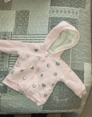 Gilet polaire rose 12 mois