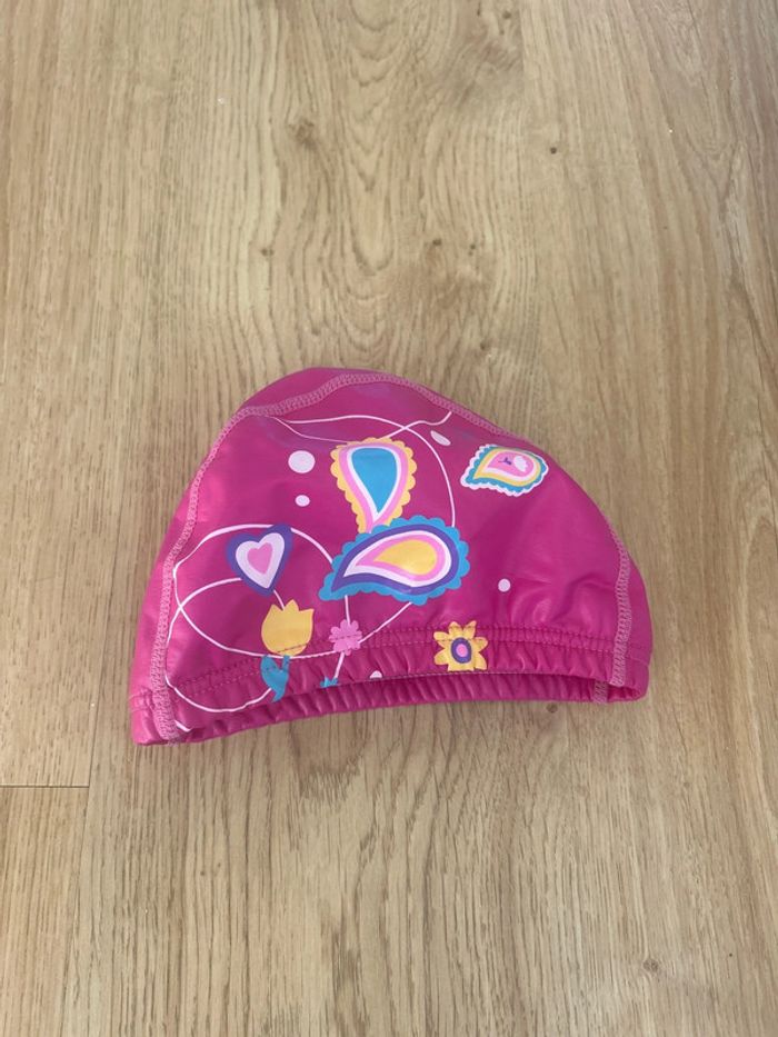 Bonnet de bain junior en tissu plastifié