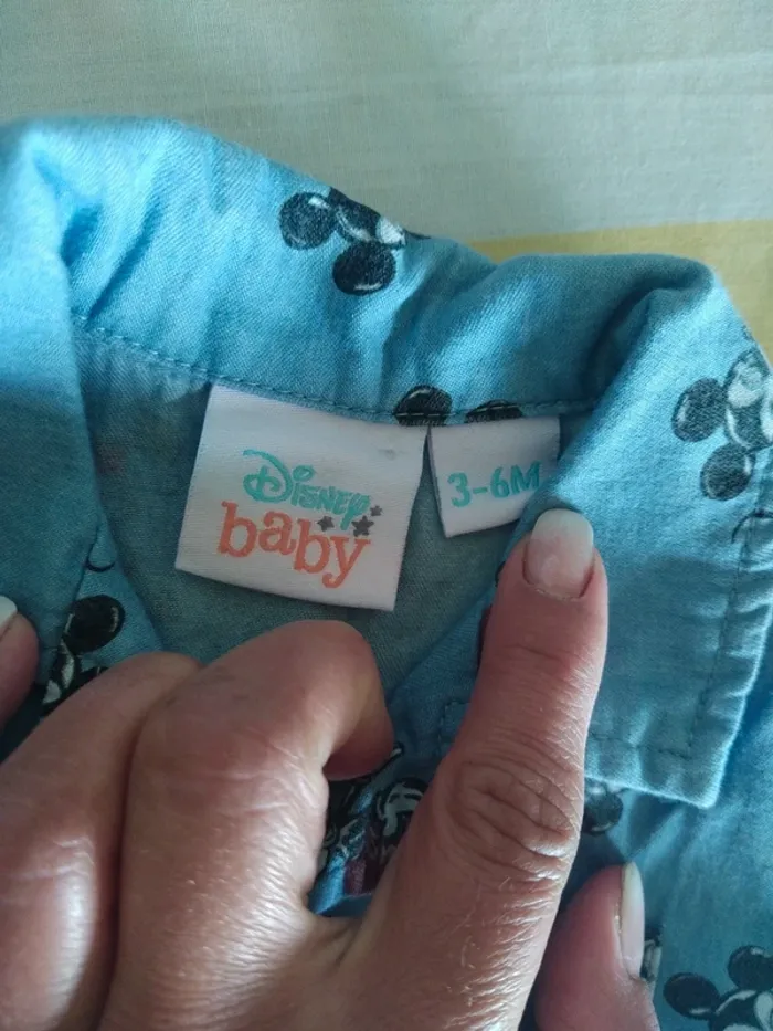 Tenue ensemble été summer plage chemise Mickey Disney bébé - photo numéro 2