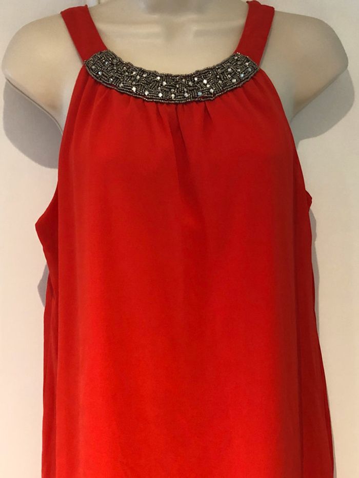 Robe rouge orange Mim taille 38 - photo numéro 2