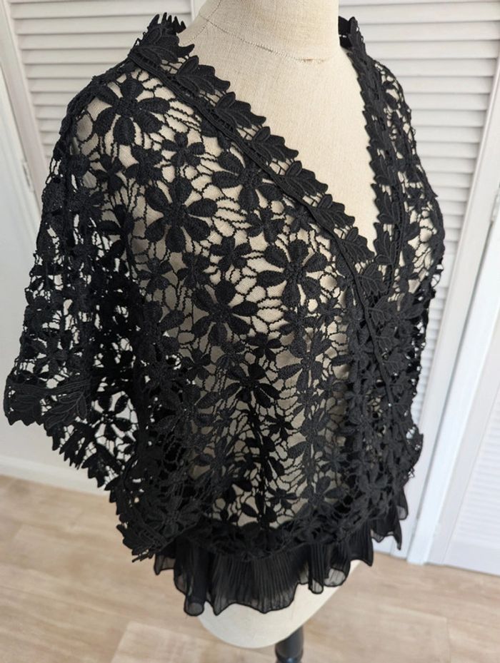 Boléro transparent - Noir