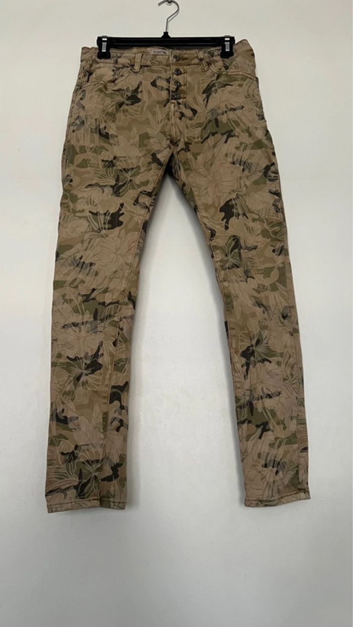 Pantalon droit en parfait état taille 38 marque cloothes 97 % coton  toile similaire au jean - photo numéro 2