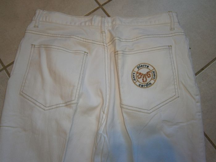 Jeans blanc PIERRE CARDIN Taille 42 - photo numéro 7