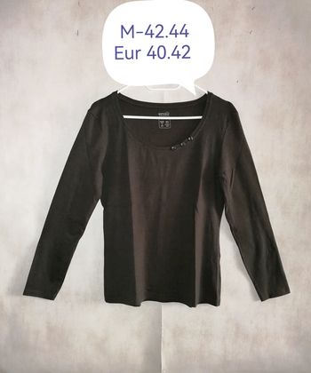 Tee-shirt marron kaki foncé M-42.44/ Eur40.42