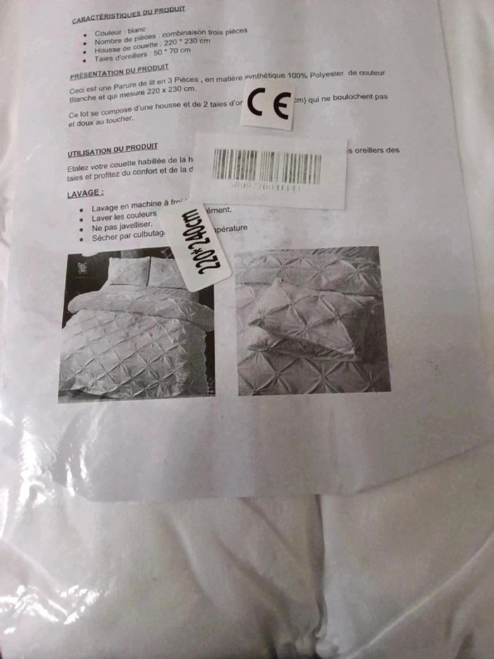 Parure de lit 220x240 - photo numéro 2