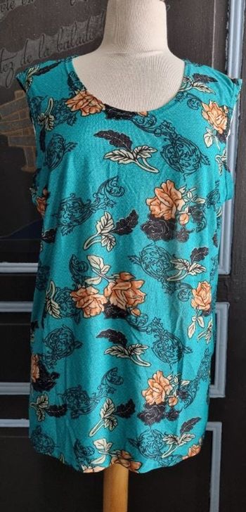 Débardeur à motifs fleurs taille 2xl