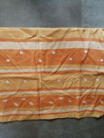 Parure imprimée housse de couette, drap housse et taie pour lit 1 pers