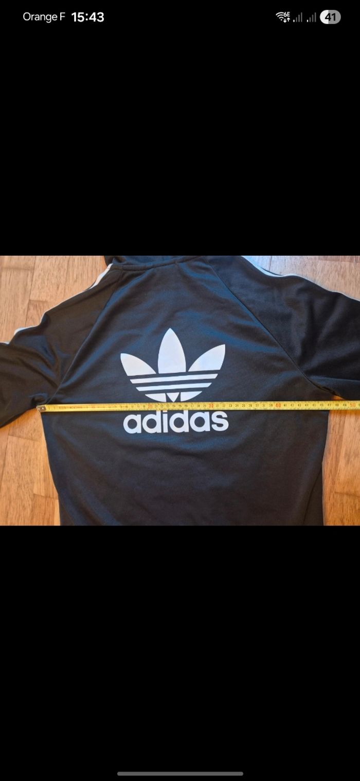 Veste à capuche Adidas originals Noir /Taille M femme - photo numéro 4