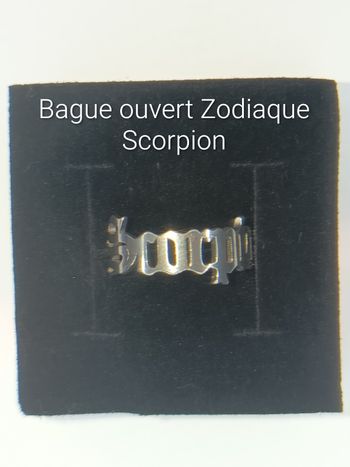 Bague ouvert Zodiaque Scorpion