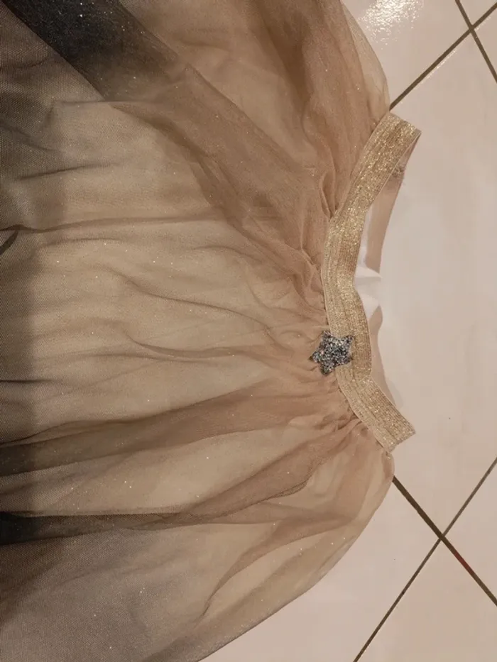 Magnifique jupe effet paillettes dégradé fête 12ans catimini - photo numéro 4